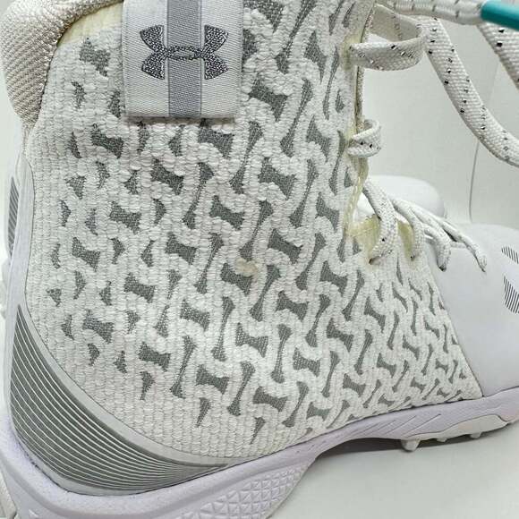 NEW! Under Armour Lacrosse Turf Cleats White Women's 9.5 - Picture 7 of 10